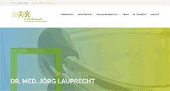 Desktop Screenshot of dr-lauprecht.de